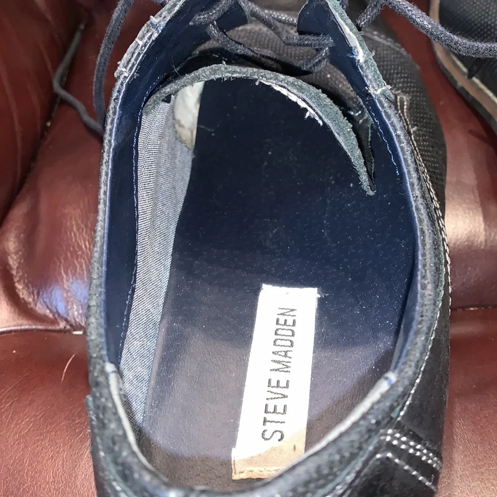 Men’s Steve Madden Chayse Leather Oxford Shoes - Picture 14 of 14